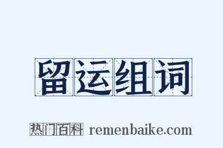 留运组词是什么意思的图片